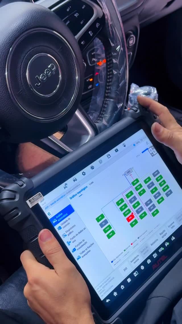 Diagnóstico avançado em Jeep com scanner Autel
